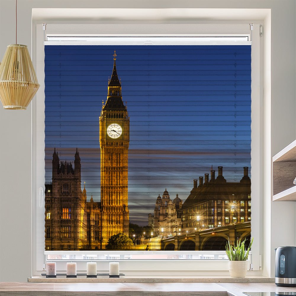 Wabenplissee Motiv "Big Ben London Westminster" - La-Melle