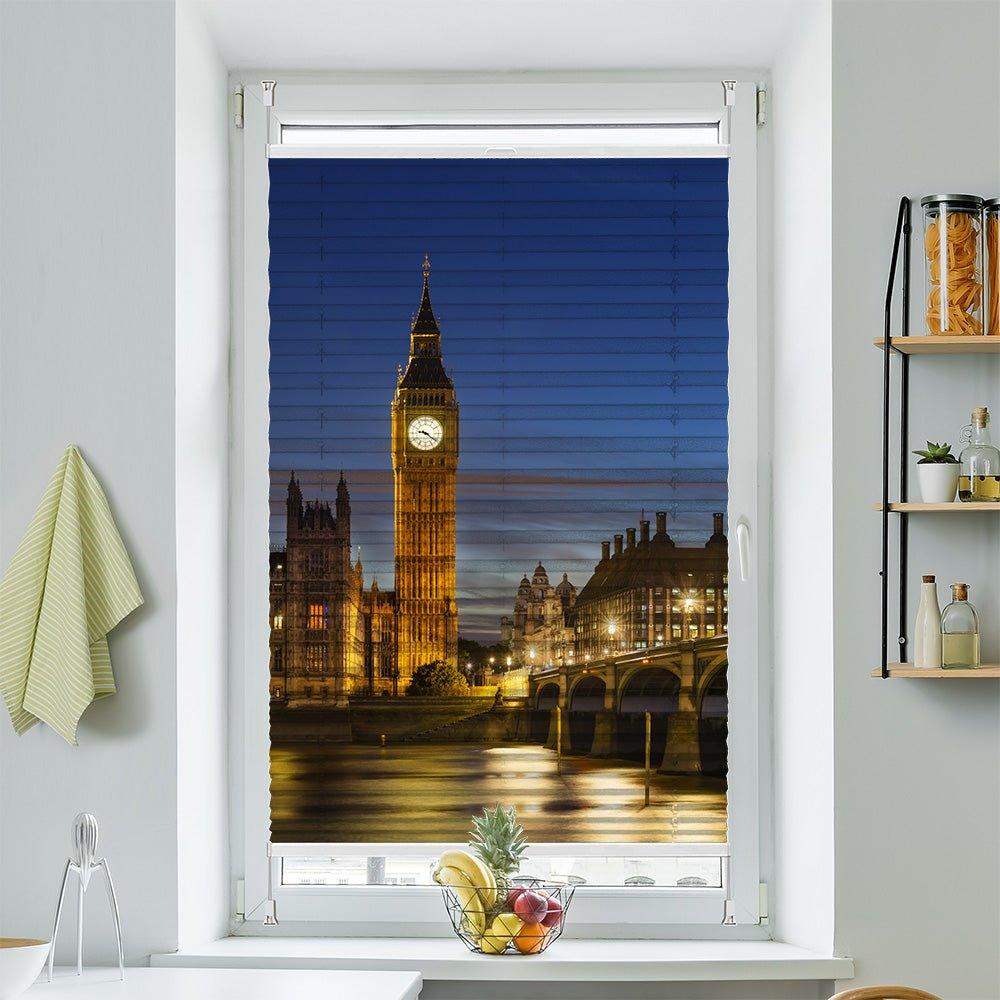 Wabenplissee Motiv "Big Ben London Westminster" - La-Melle