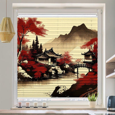 Plissee Motiv China Landschaft