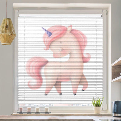 Wabenplissee Motiv Einhorn Rosa Kindermotiv - La-Melle