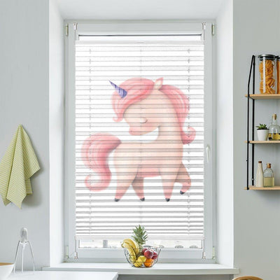 Wabenplissee Motiv Einhorn Rosa Kindermotiv - La-Melle