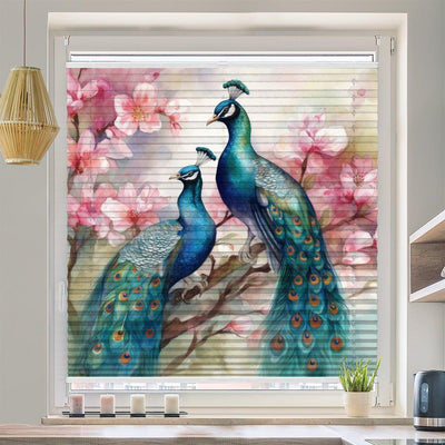 Wabenplissee Motiv Pfau Baum - La-Melle