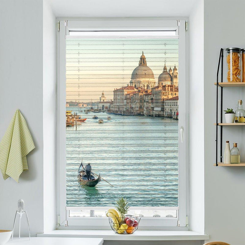 Wabenplissee Motiv "Gondel Venedig Canale Grande" - La-Melle