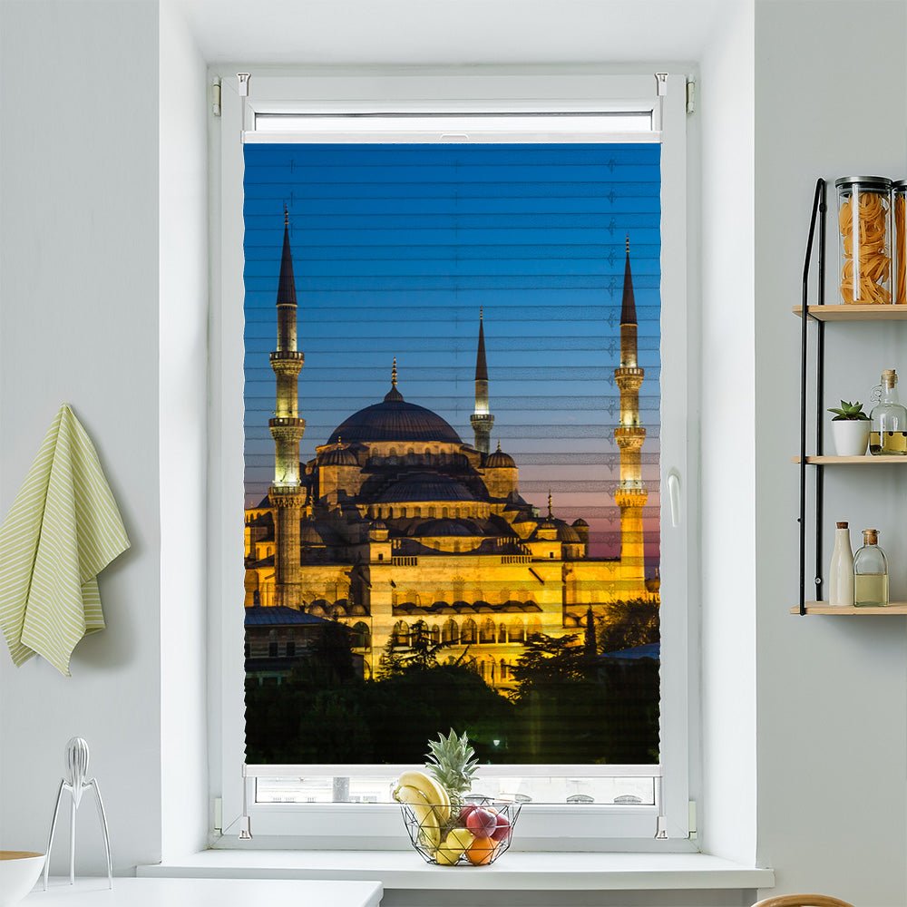 Wabenplissee Motiv "Istanbul Blaue Moschee" - La-Melle