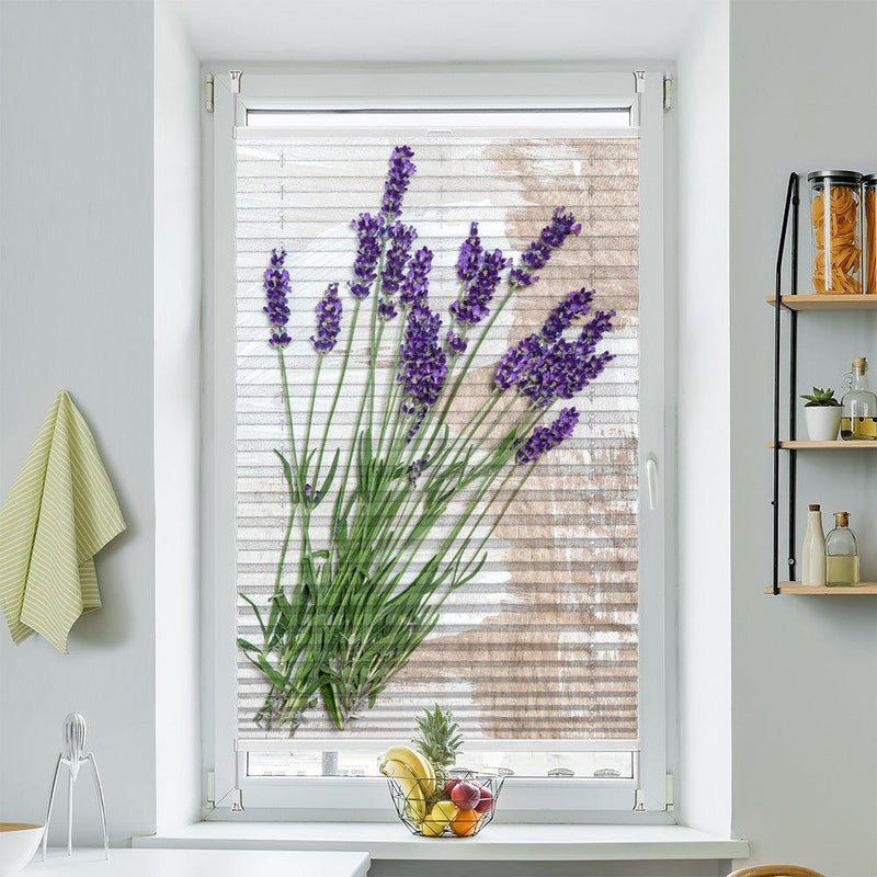 Plissee Motiv "Lavendel shabby" - La-Melle