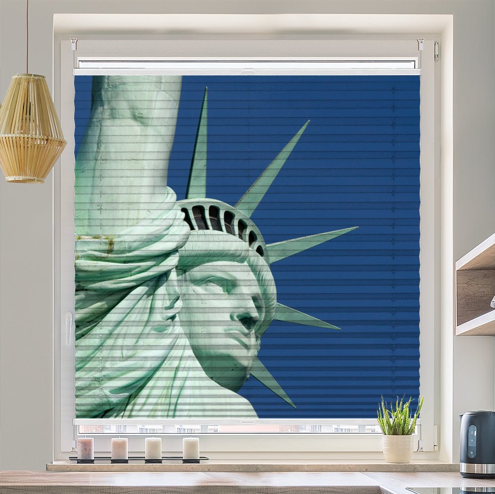Wabenplissee Motiv "Liberty Freiheitsstatue New York" - La-Melle