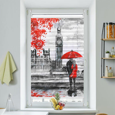 Wabenplissee Motiv London Big Ben England Gemalt - La-Melle