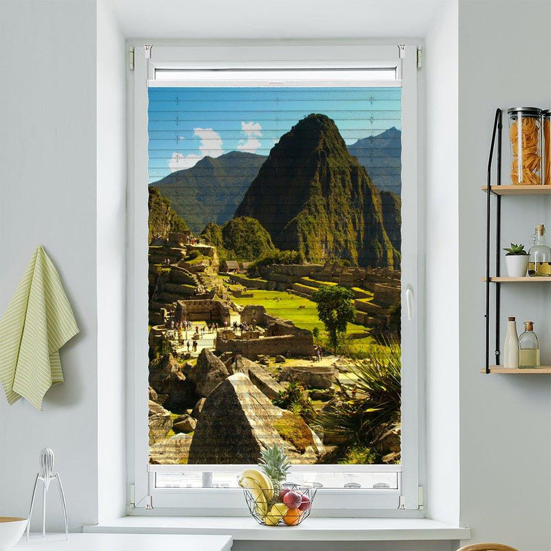 Wabenplissee Motiv "Machu Picchu Peru" - La-Melle
