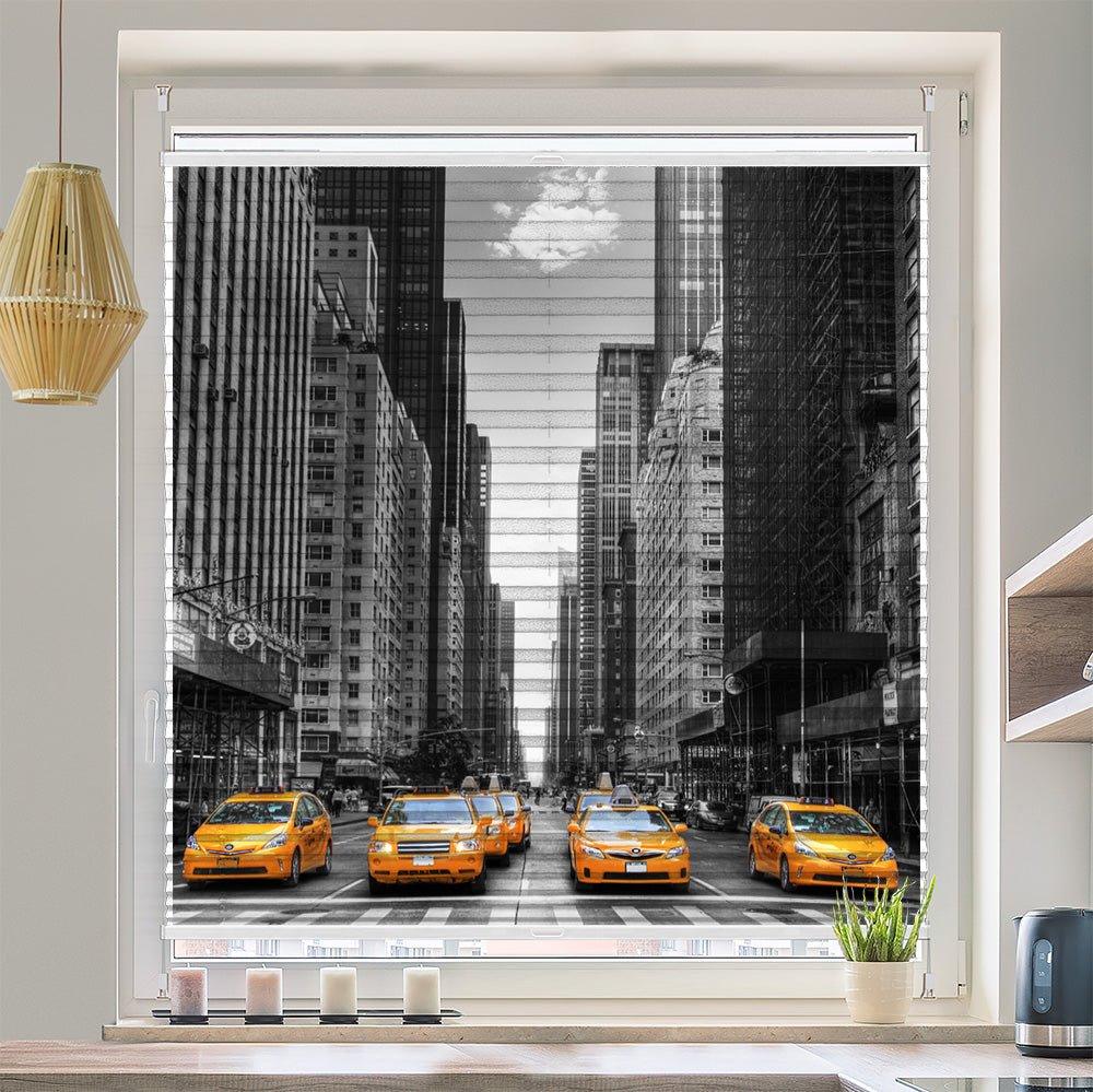 Wabenplissee Motiv "New York Taxi Avenue" - La-Melle