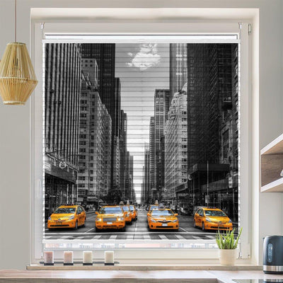 Wabenplissee Motiv New York Taxi Avenue - La-Melle