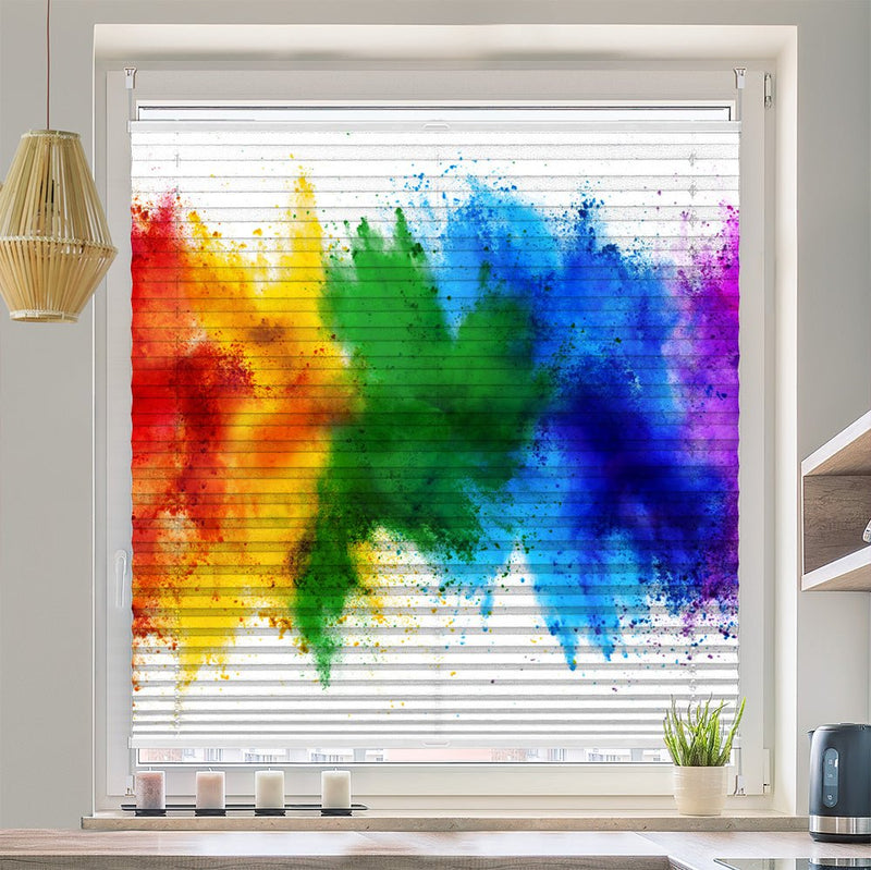 Wabenplissee Motiv "Regenbogen" - La-Melle