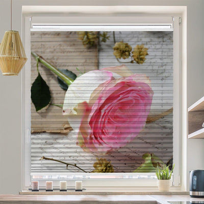 Plissee Motiv Brief vintage