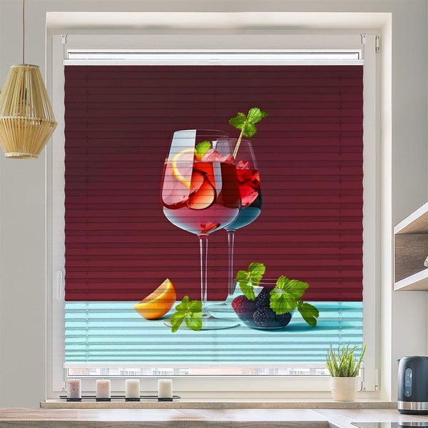 Wabenplissee Motiv "Sangria Cocktail"