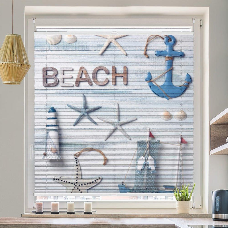 Plissee Motiv "Deko maritim"