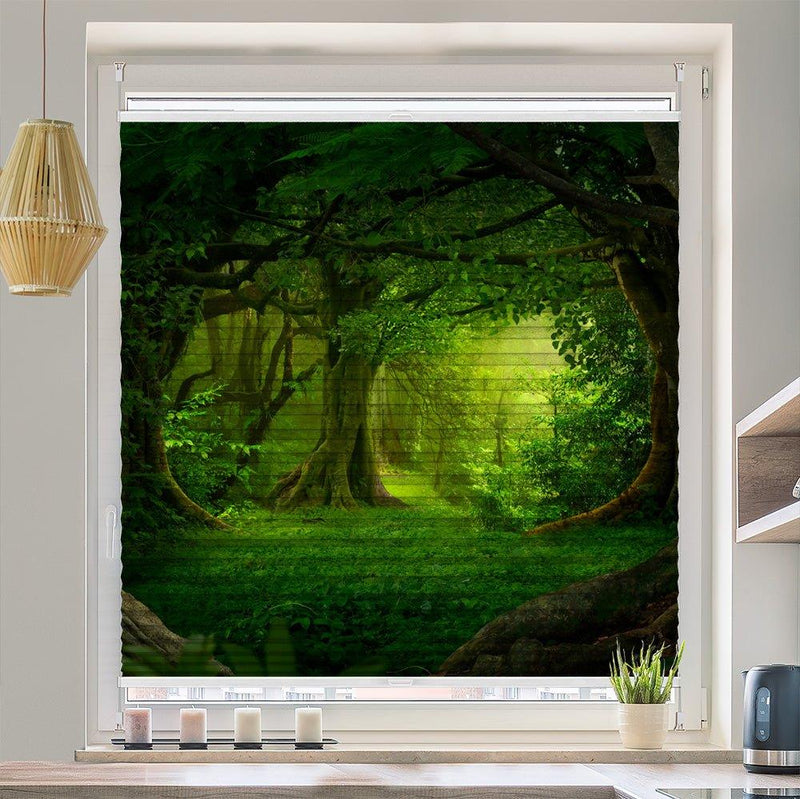 Wabenplissee Motiv "Wald Fantasie Urwald" - La-Melle