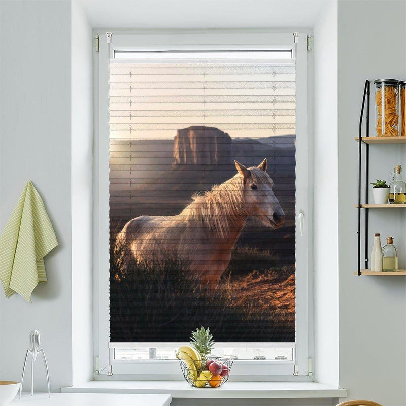 Plissee Motiv "Wildpferd Arizona" - La-Melle