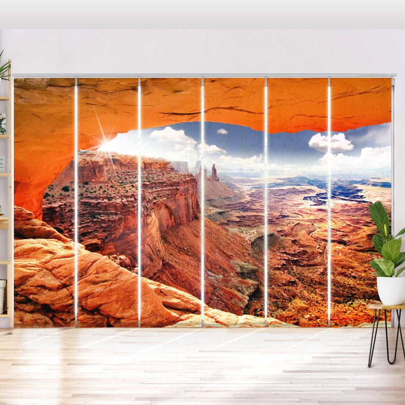 Schiebegardine Motiv "Grand Canyon rote Felsen" - La-Melle