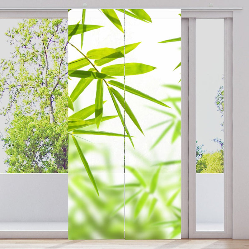 Schiebegardine Motiv "Bambus Blätterwald" - La-Melle