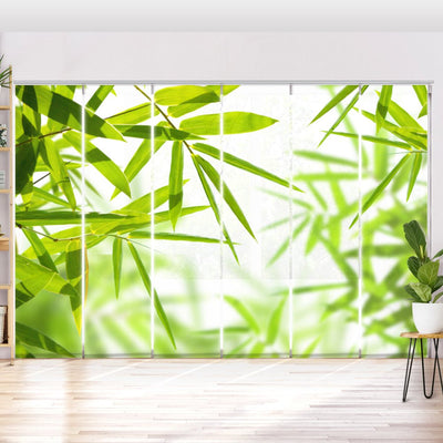 Schiebegardine Motiv Bambus Blätterwald - La-Melle