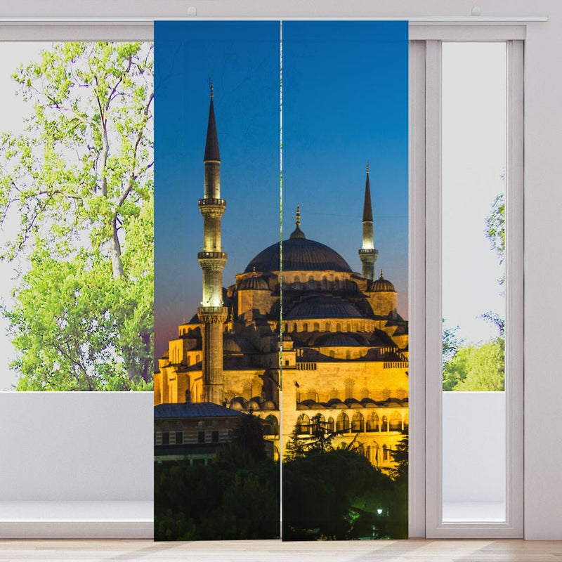 Schiebegardine Motiv "Blaue Moschee Istanbul Türkei" - La-Melle