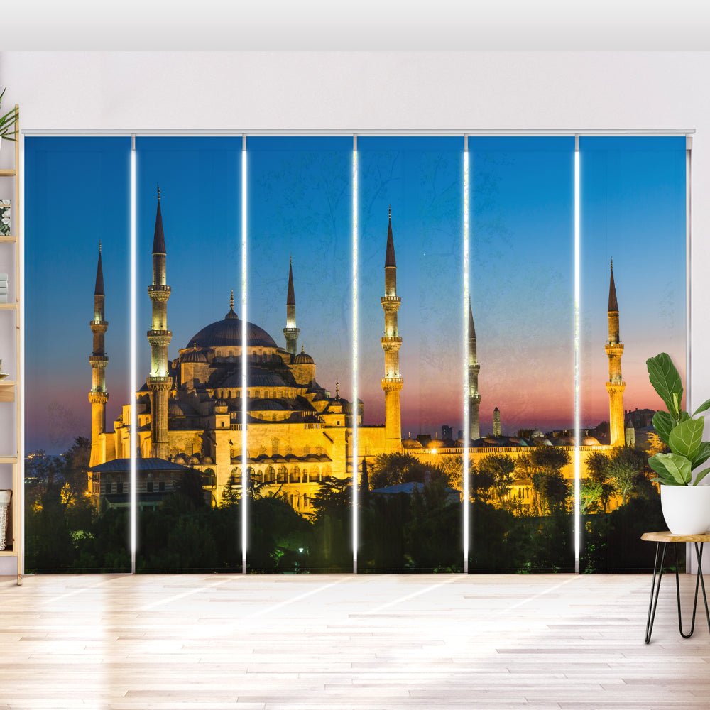 Schiebegardine Motiv "Blaue Moschee Istanbul Türkei" - La-Melle