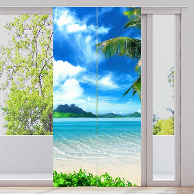 Schiebegardine Motiv Bora Bora Strand Meer - La-Melle