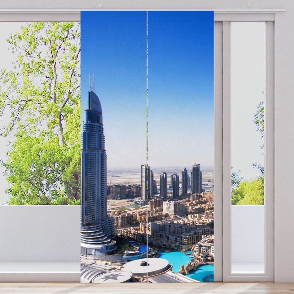 Schiebegardine Motiv "Skyline Dubai" - La-Melle