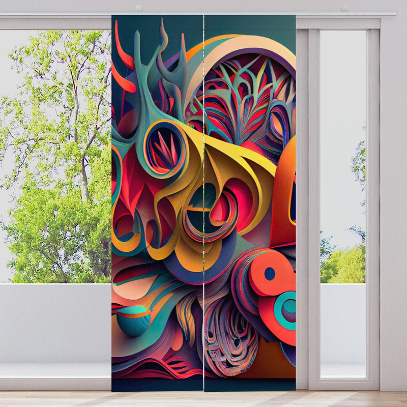 Schiebegardine Motiv "Kaleidoskop abstrakt" - La-Melle