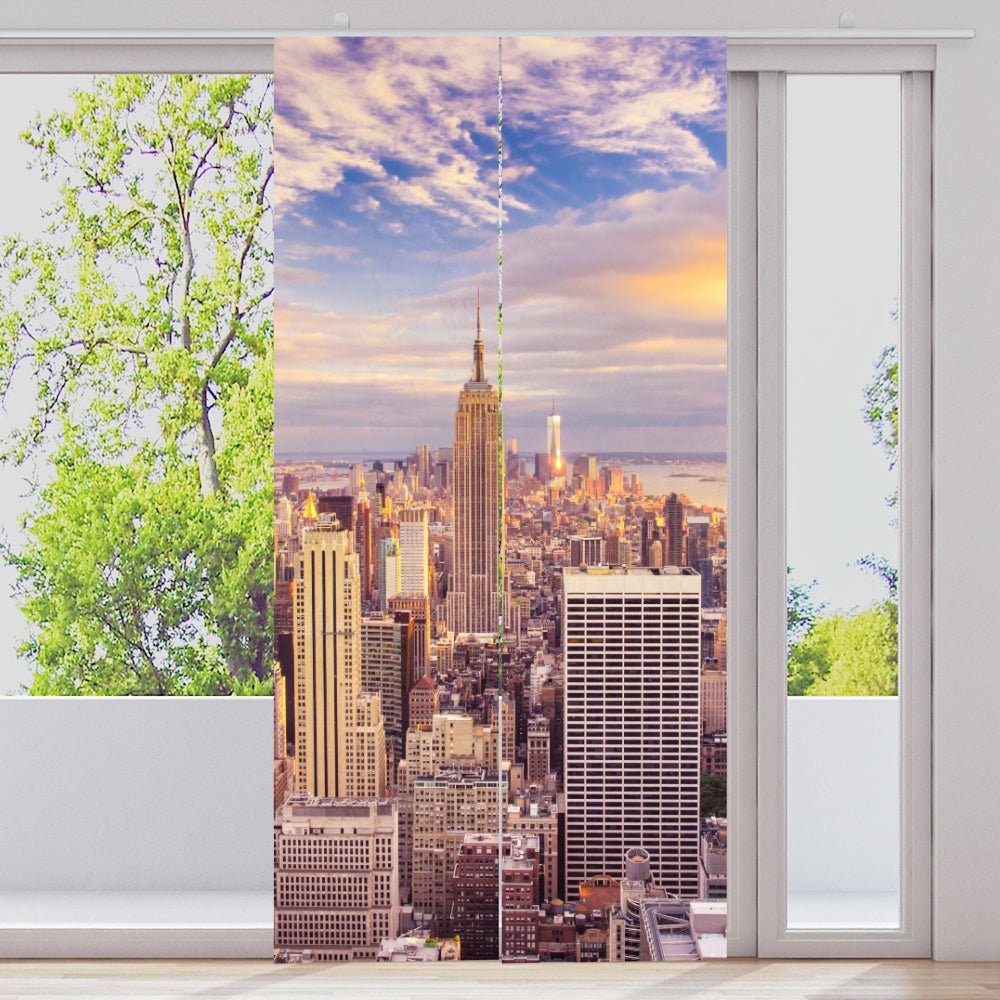 Schiebegardine Motiv "Empire State Building Skyline" - La-Melle