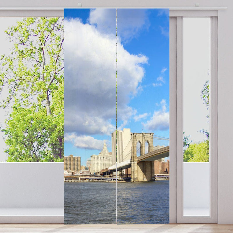 Schiebegardine Motiv "Brookly Bridge Manhatten" - La-Melle