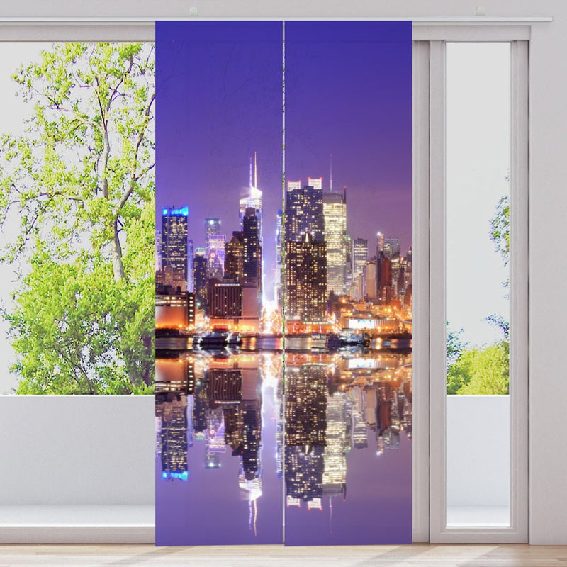 Schiebegardine Motiv "Skyline New York Manhatten" - La-Melle