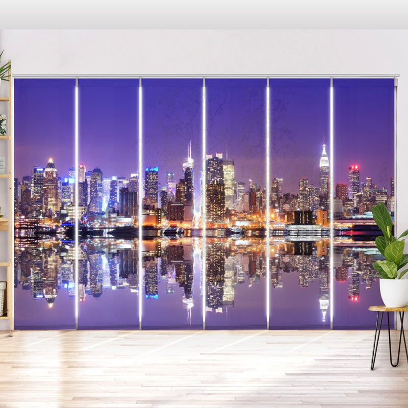 Schiebegardine Motiv "Skyline New York Manhatten" - La-Melle