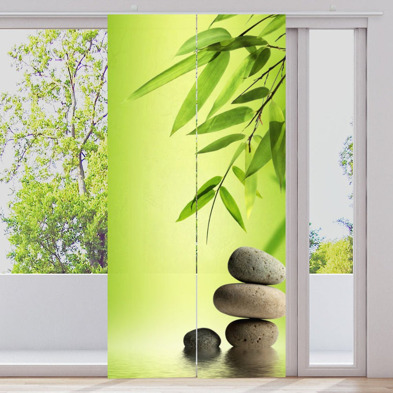 Schiebegardine Motiv "Wellness spa Bambus" - La-Melle