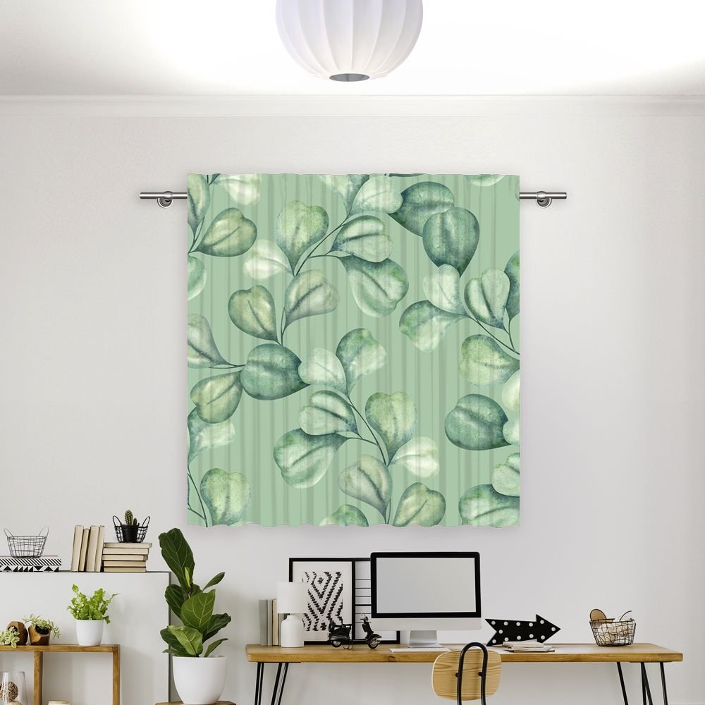 Vorhang Motiv 'Eucalyptus Wasserfarben' - La-Melle