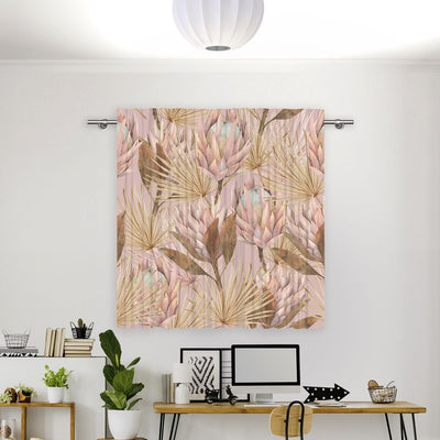 Vorhang Motiv 'Palmenblaetter Wasserfarben' - La-Melle