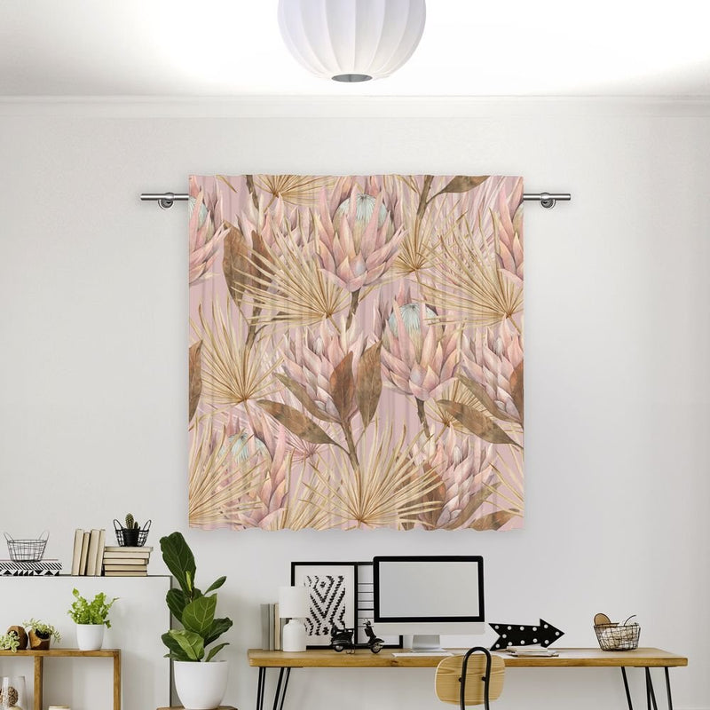 Vorhang Motiv 'Palmenblaetter Wasserfarben' - La-Melle