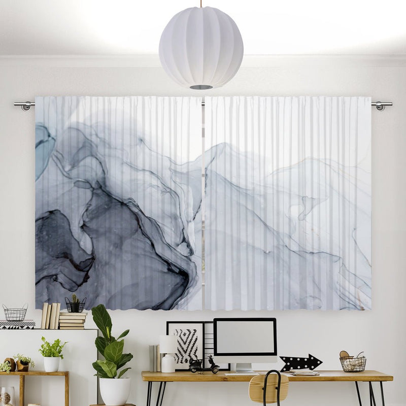 Vorhang Motiv "Fluid Öl Malerei" - La-Melle