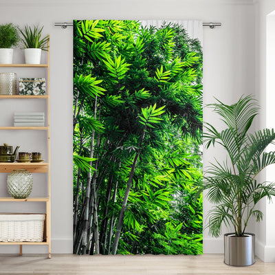 Vorhang Motiv Bambus Urwald - La-Melle