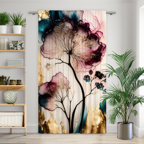 Vorhang Motiv "Blume abstrakt"