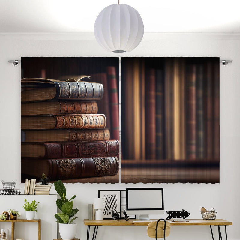 Vorhang Motiv "Bücherregal shabby chic" - La-Melle