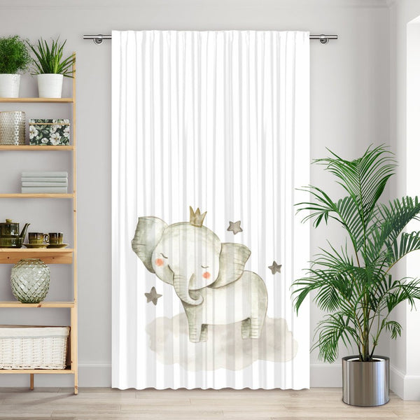 Vorhang Motiv "Elefant Wolke Kindermotiv"