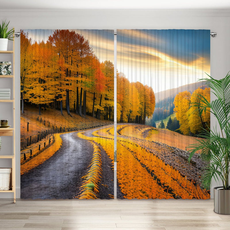 Vorhang Motiv "Herbst Wald" - La-Melle