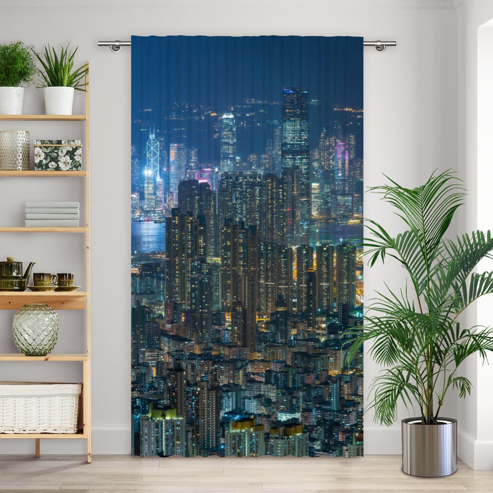 Vorhang Motiv "Hong Kong Skyline" - La-Melle