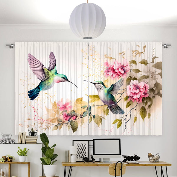 Vorhang Motiv "Kolibri Gemalt"