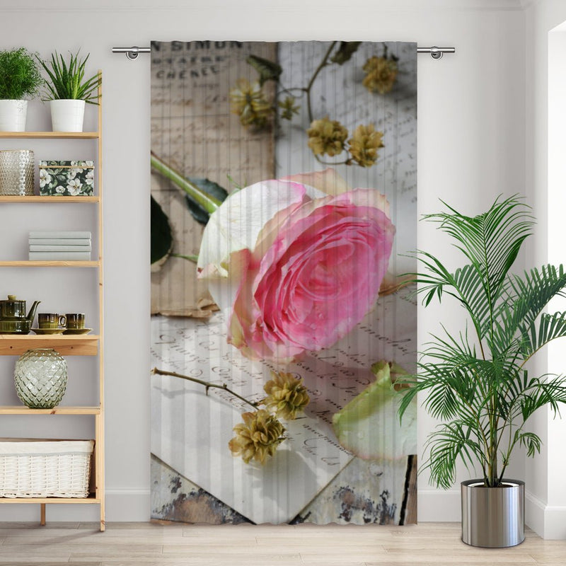 Vorhang Motiv "Rose Brief vintage" - La-Melle
