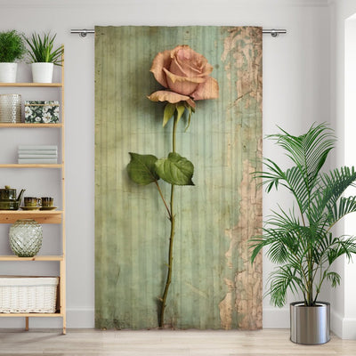 Vorhang Motiv Rosen old paper - La-Melle