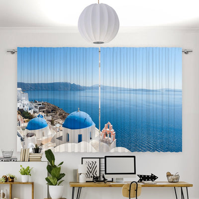 Vorhang Motiv Santorini Griechenland - La-Melle