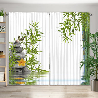 Vorhang Motiv Frangipani Schmetterling - La-Melle