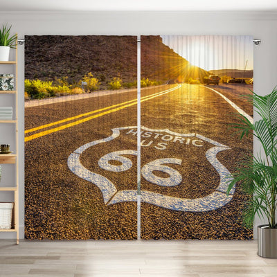 Vorhang Motiv Route 66 USA - La-Melle