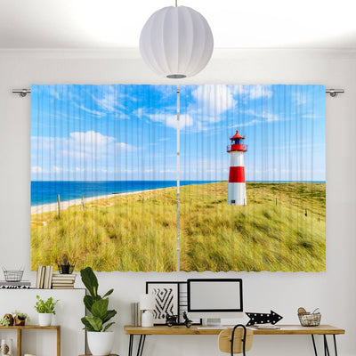 Vorhang Motiv Sylt Leuchtturm - La-Melle